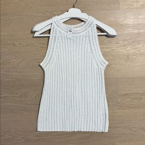 TALBOTS Cotton Ribbed Sweater Tank M